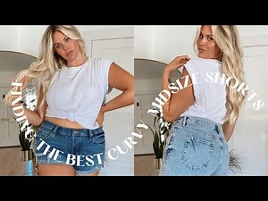 BEST CURVY MIDSIZE SHORTS / TRYING FRAME DENIM