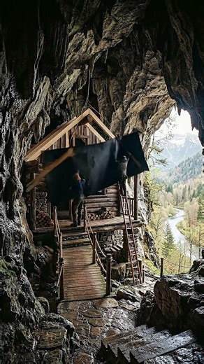 The Most UNIQUE Cabin Build Ever (Inside a Cave) #offgrid #bushcraft #diy