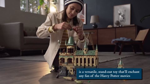 LEGO Harry Potter Hogwarts Chamber of Secrets 76389 Castle Toy with The Great Hall, 20th Anniversary Model Set with Collectible Golden Voldemort Minifigure and Glow-in-The-Dark Nearly Headless Nick