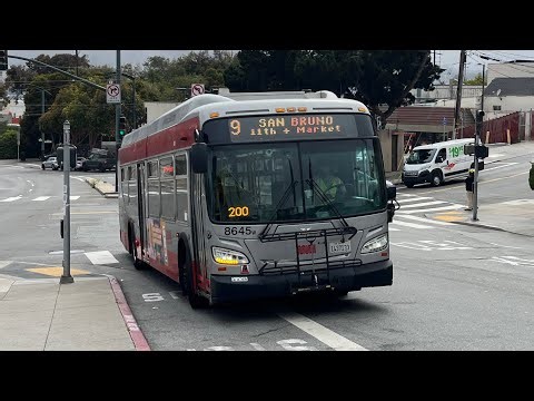 ⁴ᴷ⁶⁰ SF MUNI June 2025 Service Changes - Weekday 9 San Bruno