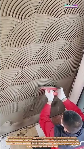 The Artistry of Wave Pattern Wall Finishing