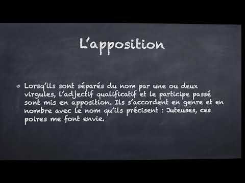 2 minutes pour comprendre L'apposition et le complément du nom