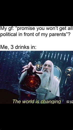 The world is changing Middle-Earth meme #thelordoftherings