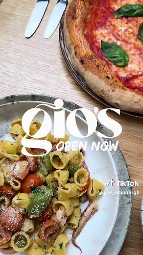 Gio's Edinburgh Now Open for Walk-Ins and Reservations