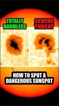 How to Spot a Dangerous Sunspot☀️ #science
