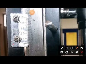 Travelling microscope class 12 physics practical experiment reading