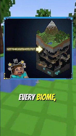 🌍Minecraft Seeds: 18 quintillion worlds🔢 #minecraft