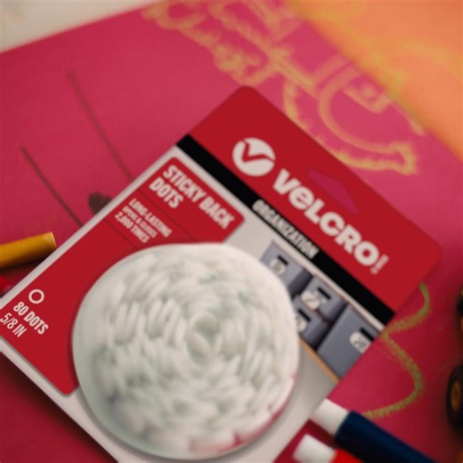 Add VELCRO® Brand Sticky Back Dots to your cart and let the kid-friendly crafts roll—mess-free. | Velcro Brand
