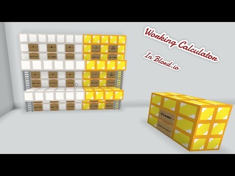 I build CACULATOR in bloxd.io!