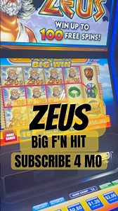 “ZEUS WOKE UP!! ⚡️ MASSIVE BIG WIN on $4 Zeus Slot Machine!” #foryou #zeusSlotMachine