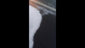 This is what Gale Force 9 winds looked like last night on the waterfront! Matthew Moon captured the results of an orange wind warning and 69mph winds 🌊⛵ | Channel 103