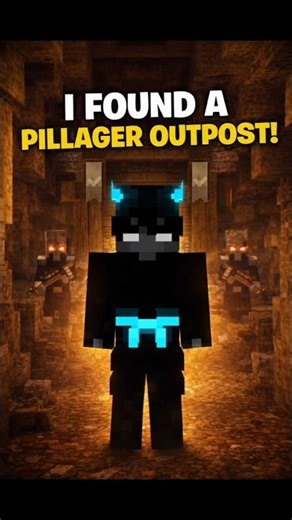 I Found A Pillager Outpost in Minecraft 😱🔥 | Minecraft Shorts | #minecraft #shorts #viral
