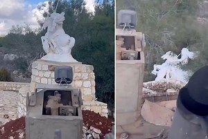 Israeli Army Demolishes Christian Saint Statue in South Lebanon on Palm Sunday