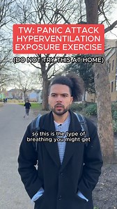 TW DO NOT TRY THIS AT HOME. Hyperventilation exposure therapy exercise for panic disorder. #anxiety #anxietydisorder #panicdisorder #panicattack #anxietyattack #exposuretherapy #anxietyfitness | Anxiety Fitness