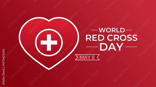 Human care and compassion animation with heart symbol and global kindness concept. 4k video animation.