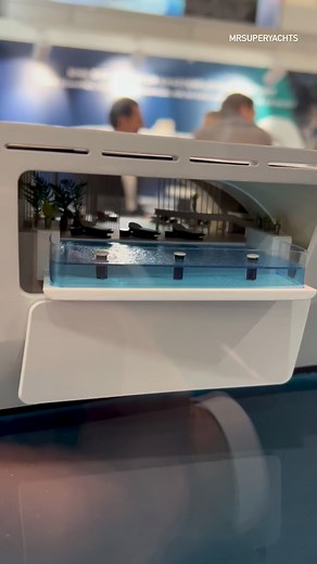 Three pools on a superyacht 👀 _________________________________________ Video: @mrsuperyachts #superyacht #yacht #yachtlife #scalemodel #pool #boat #mrsuperyachts | Mrsuperyachts