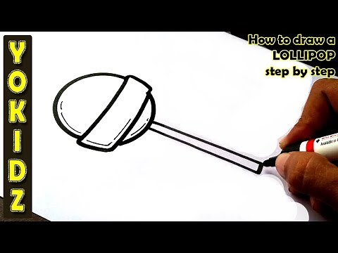 How to draw a LOLLIPOP step by step
