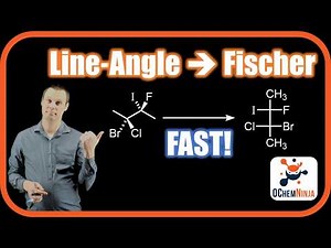 Line‑Angle to Fischer Projection Step‑by‑Step