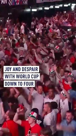 Joy and despair as World Cup is down to four