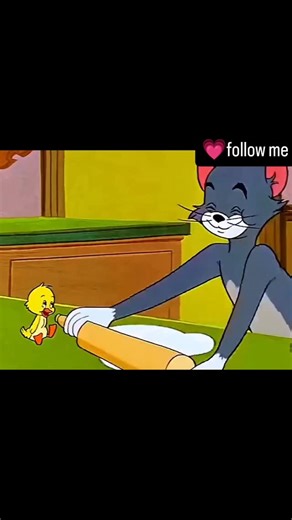 professional filmography on Instagram: "Little Quacker (1950)🐥🍽️ Like👍, comment & follow me for more cartoons🌟♥️ . Little Quacker (1950) is a classic Tom and Jerry cartoon, notable as the first short of the decade and the debut of the adorable duckling character, Quacker, voiced by Red Coffey (doing a Donald Duck impression). In this plot, Tom tries to eat the newly hatched duckling, leading to hijinks as Jerry helps Quacker escape and find his mother, culminating in revenge by Quacker’s dad