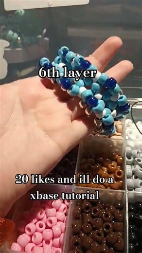 Making my Aunt an rotator kandi cuff#kandi #bracelet #kandicuff #xbase #kandikid #kandibeads #idk#20