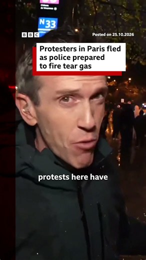 After a day of largely peaceful demonstrations on Saturday, police fired tear gas and water cannon to disperse protesters in a number of cities including Paris. #Paris #France #Protests #Students #Education #BBCNews