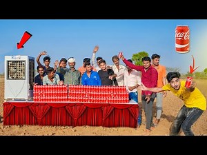 Unlimited Coca Cola Drinking Challenge 🤑 Winner Get New Cooler