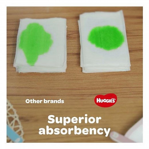 Huggies® Baby Wipes – More absorbent than Ordinary Wipes