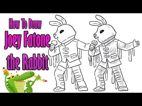 How To Draw The Masked Singer | Joey Fatone the Rabbit