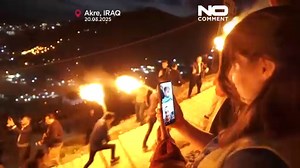 فيديو. ألعاب نارية ومشاعل تضيئ سماء كردستان العراق في احتفالات عيد النوروز