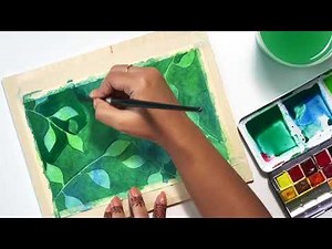 Negative Painting - Watercolor Tutorial