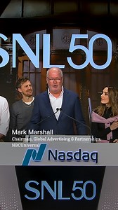 4.9K views · 96 reactions |  Mark Marshall, Chairman, Global Advertising & Partnerships at @nbcuniversal is joined by current and former @nbcsnl cast members to share his remarks at the @nasdaq Opening Bell.  Congratulations on 50 years @nbcsnl!! 﫶 | Nasdaq | Facebook