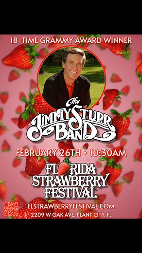 1.8K views · 61 reactions | 18-Time Grammy Award Winner Jimmy Sturr & His Orchestra will be back kicking off the Florida Strawberry Festival on February 26th at 10:30AM.. FlStrawberryFestival.com | Jimmy Sturr | Facebook