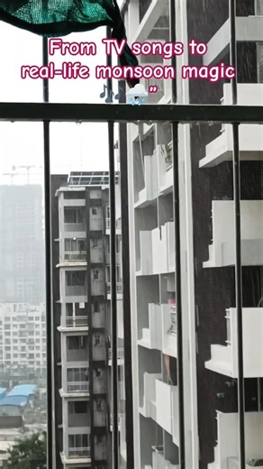 Pune Rain Balcony View 🌧️ | Aesthetic Monsoon Vibes ✨ #shorts