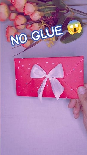 DIY Envelope Without Glue 💌 Super Easy & Beautiful Paper Hack #trending #shortvideo #shortsfeed