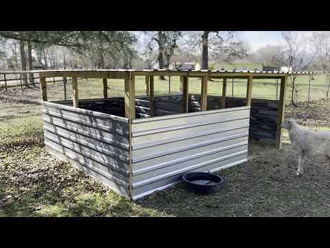 Sheep Goat Barn House Under $200.00 10 by 12 Feet DIY