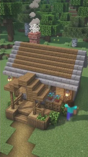 Minecraft Small House Build Tutorial 🏠 Easy Survival Starter House