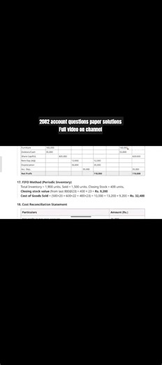 2082 questions paper solutions Full video on channel #class12 #account2082 #solutions #nebexam2026