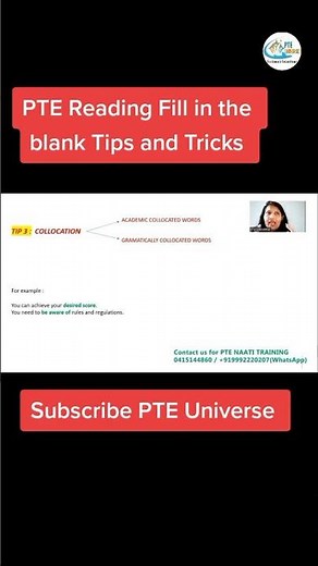 PTE Reading Fill in the Blanks Tricks 🔥 Collocation Tips | PTE Exam