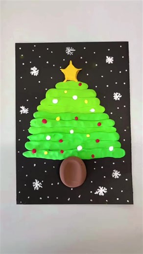 Christmas tree.#Christmas #tree#handmade #learnontiktok #clay #foryou #fyp