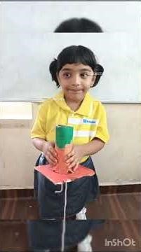 Recycle art activity by Grade -1 children