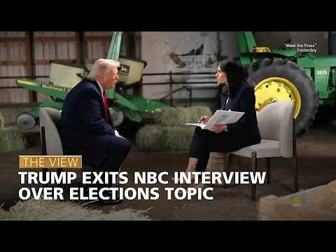 Trump Exits NBC Interview Over Elections Topic | The View
