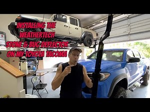 Installing the WeatherTech Stone & Bug Deflector on My Toyota Tacoma 🦟