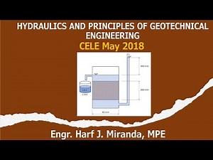HPGE SITUATION 10: Constant Head Permeability Test | CELE May 2018