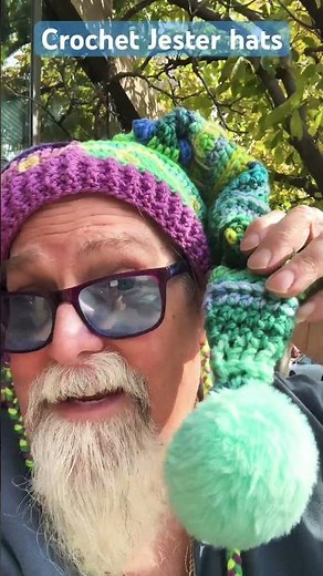 Crochet Jester hats #crochet