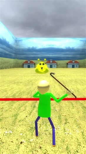 Pou Sprunki Watches Squid Game Baldi!!! #shorts