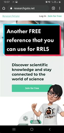 Free Reference Websites for Research: Unlocking ResearchGate and Finding RRLs