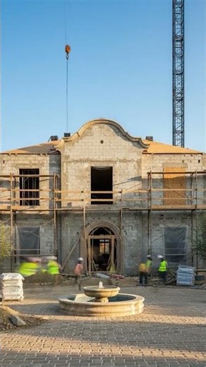 “I Built a Traditional Spanish House in 60 Seconds | Timelapse”