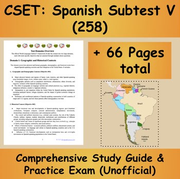 CSET Spanish Subtest V (258) Complete Study Guide