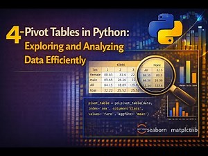 4 Pivot Tables in Python: Exploring and Analyzing Data Efficiently